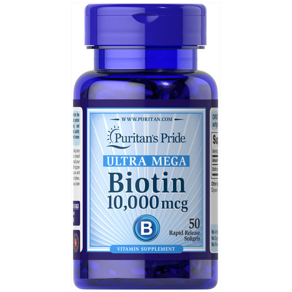 Biotina 10000 mcg. 50 capsulas blandas. Puritans Pride. - Diabetes en ...
