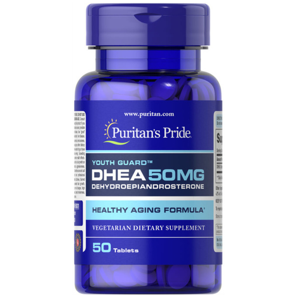 Dhea. 50 mg. 50 tabletas. Puritans Pride. Diabetes en Control